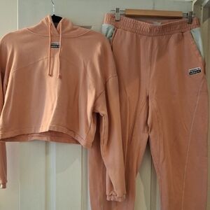 Adidas Coral Hoodie and Joggers Set